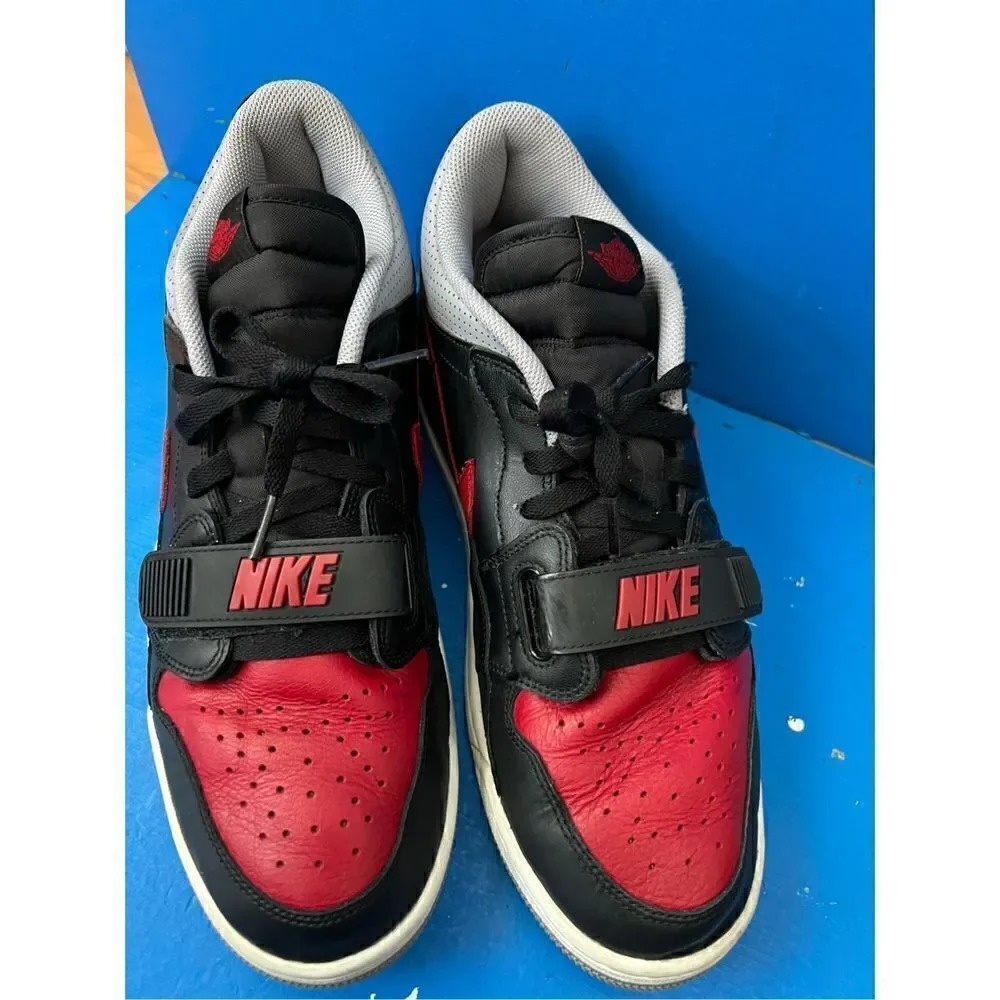 Men's Nike Air Jordan Legacy 312 Low Bred Black Red Cement Sz 11.5 (CD7069-006)
